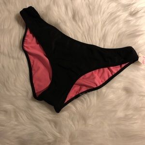 Victoria’s Secret PINK Black Ruched Bikini Bottom